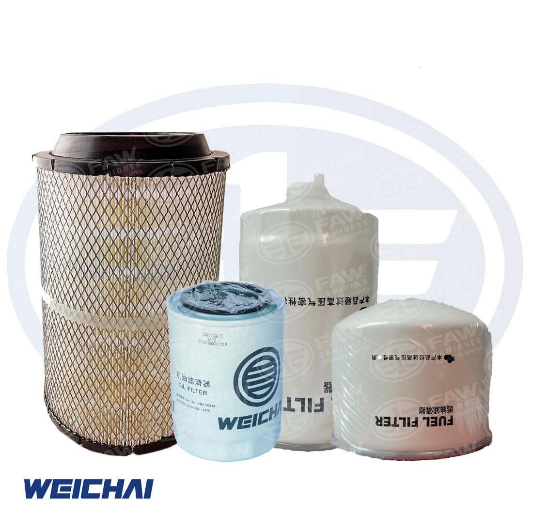 KIT DE FILTROS FAW DE 7 TONELADAS (TIGER 7T) (MOTOR WEICHAI)